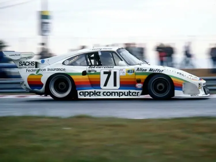 porsche 935 apple computer livery le mans 24 hours 1980 10 - Porsche Ford Ferrari Audi BMW Jaguar Renault Automotive Fine Art Prints Poster - Capture the essence of racing history with this exclusive Porsche 935/K3 "Apple" – Dick Barbour Racing 1980 poster. Featuring the iconic livery and legendary design, this high-quality artwork is perfect for Porsche enthusiasts and motorsport fans. Add this vibrant piece of racing heritage to your collection today!